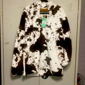 Cow Print Pullover
